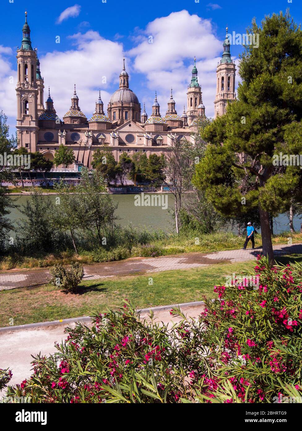 Basílica de Nuestra Señora del Pilar. Saragozza. Aragón. España Foto Stock