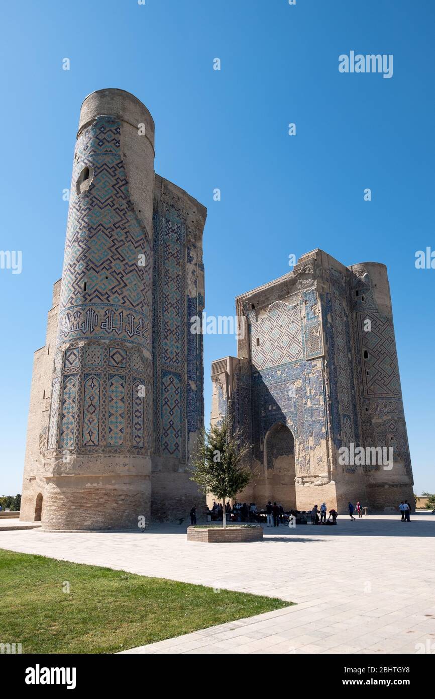 AK-Saray Palace, Shahrisabz, Uzbekistan Foto Stock