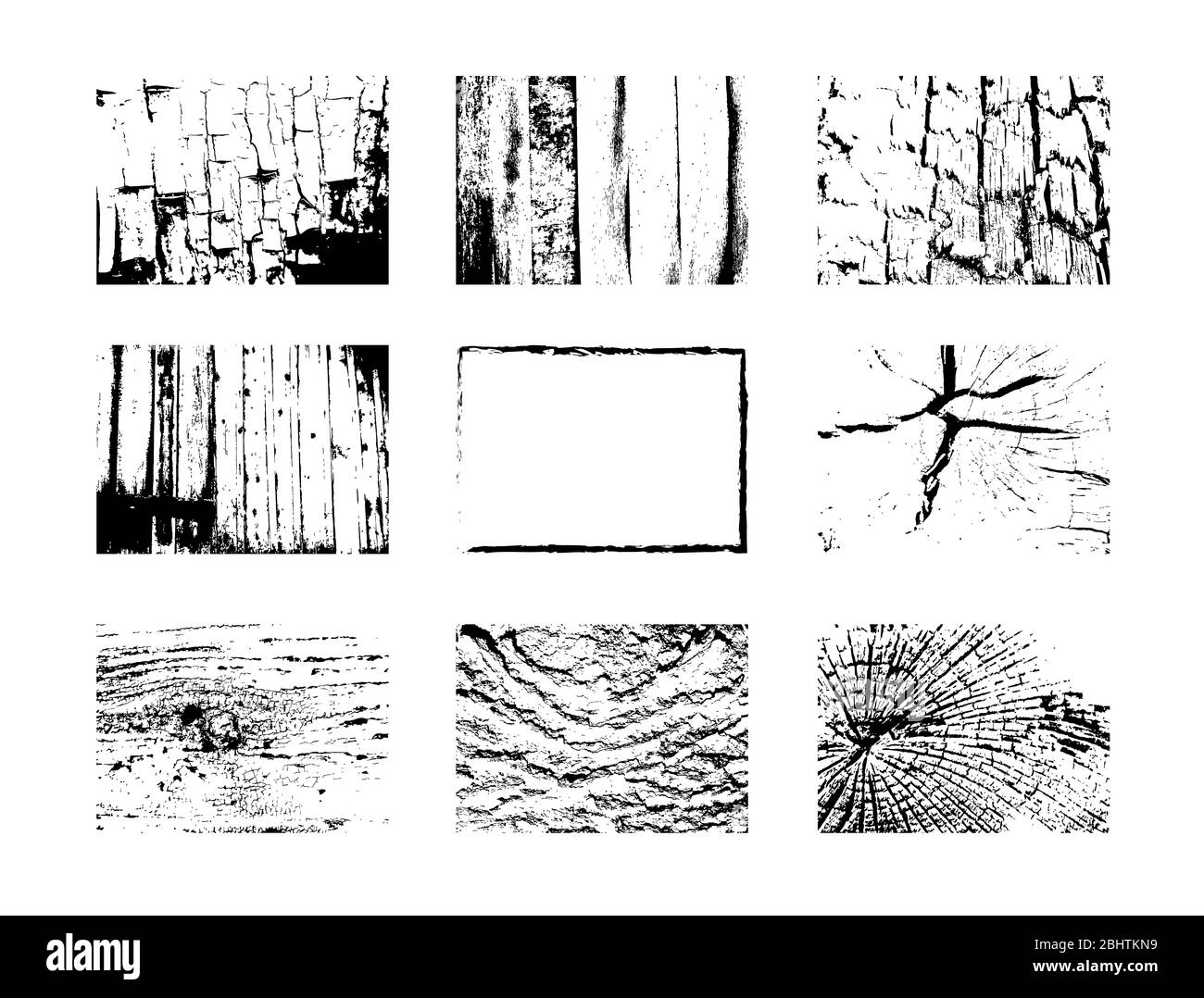 Texture legno per il tuo design. Impostare sfondo in legno. Foto Stock