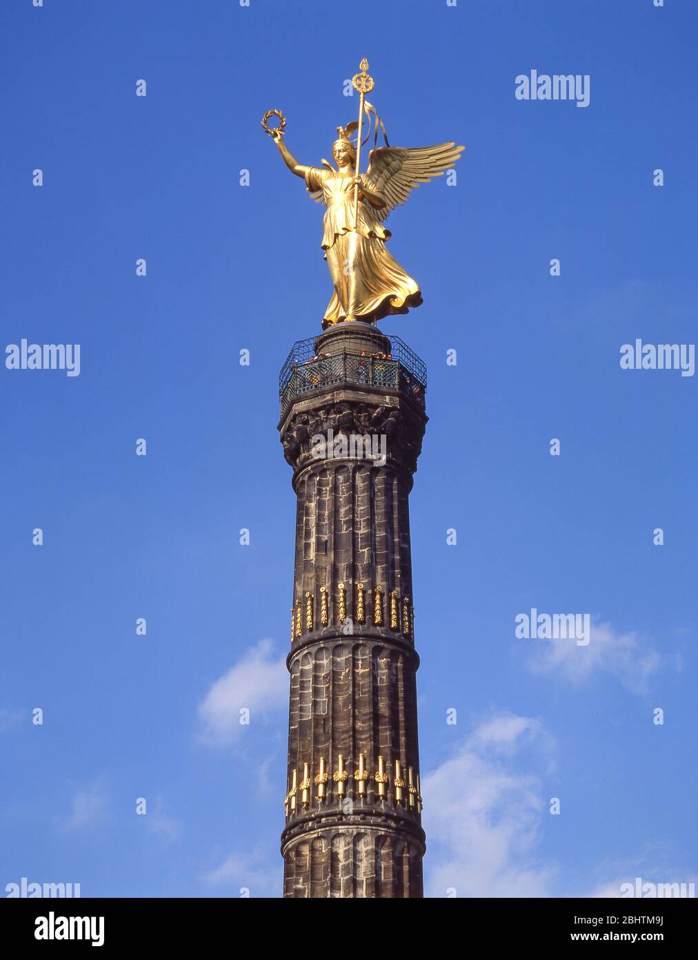 Colonna della Vittoria di Berlino (Siegessaule), Platz der Republik, Berlino, Repubblica federale di Germania Foto Stock