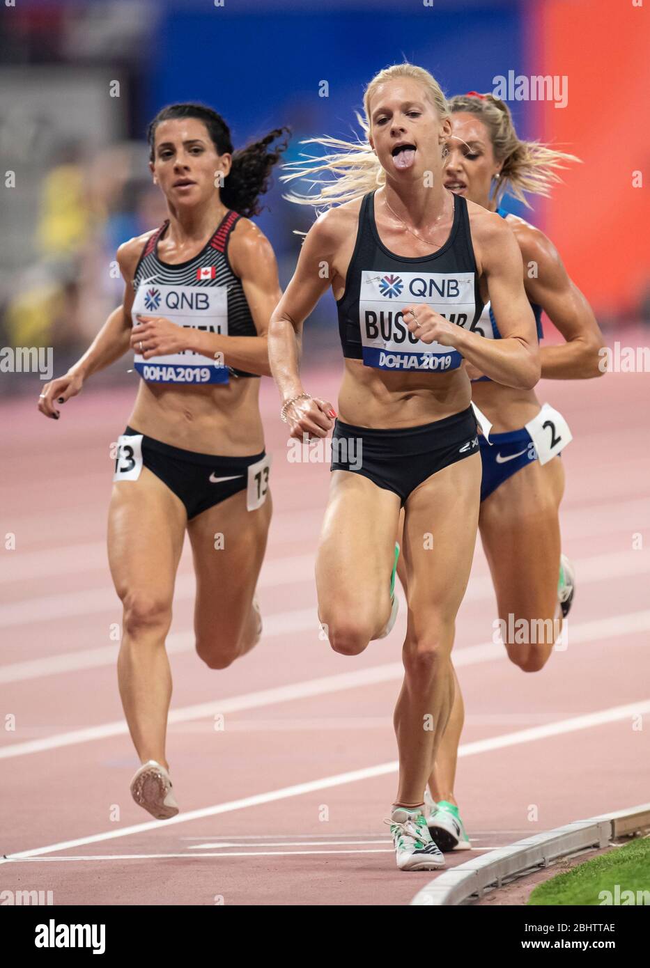 DOHA - QATAR - OTT 2: Camille Buscomb (NZL) in competizione nelle manche femminili 5000m durante il sesto giorno del 17° Campionato Mondiale di Atletica IAAF Doha 2019 Foto Stock
