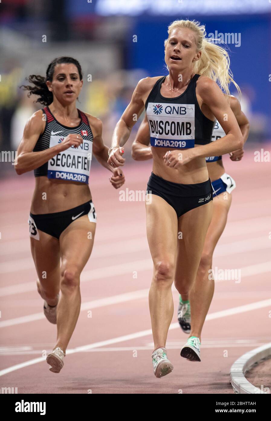 DOHA - QATAR - OTT 2: Camille Buscomb (NZL) in competizione nelle manche femminili 5000m durante il sesto giorno del 17° Campionato Mondiale di Atletica IAAF Doha 2019 Foto Stock