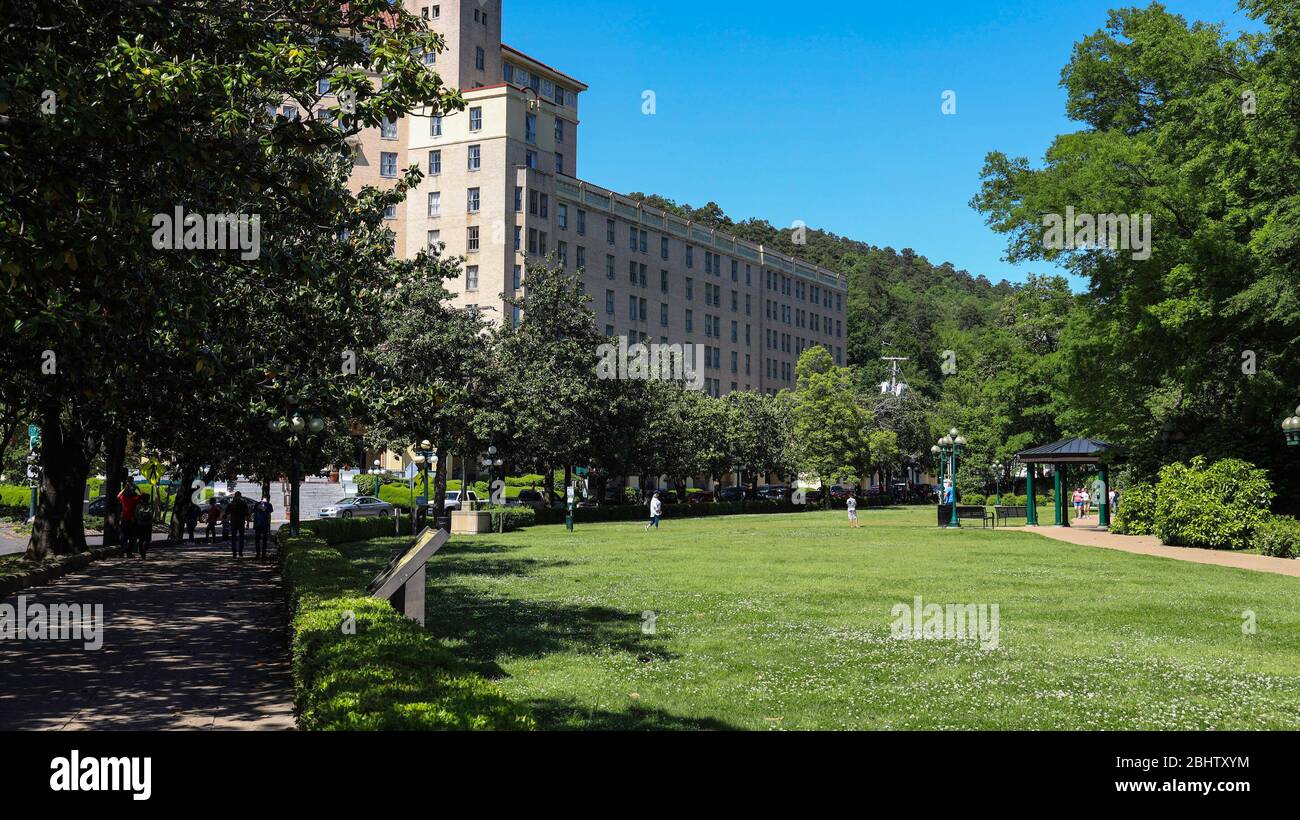 Arlington Resort Hotel & Spa on Central Avenue nella città di Hot Springs, Arkansas, Stati Uniti Foto Stock