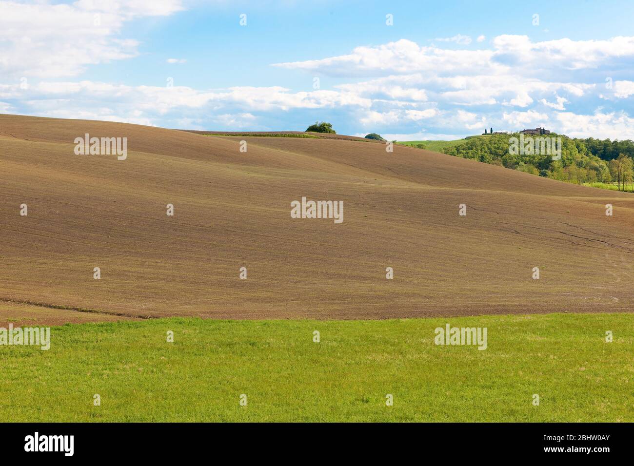 Landschaft der Toskana Foto Stock