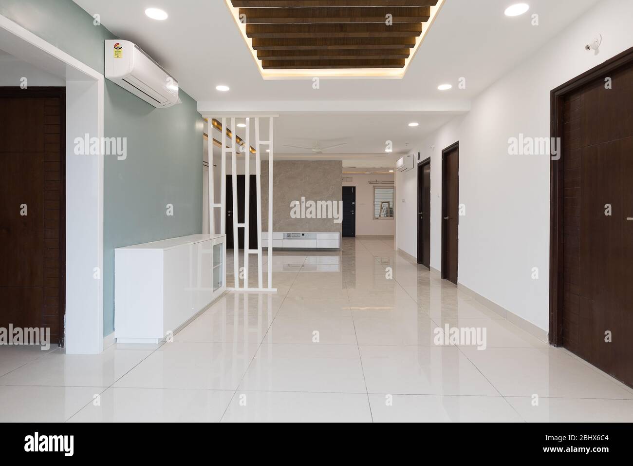 Appartamento moderno di nuova costruzione in affitto in India Foto Stock