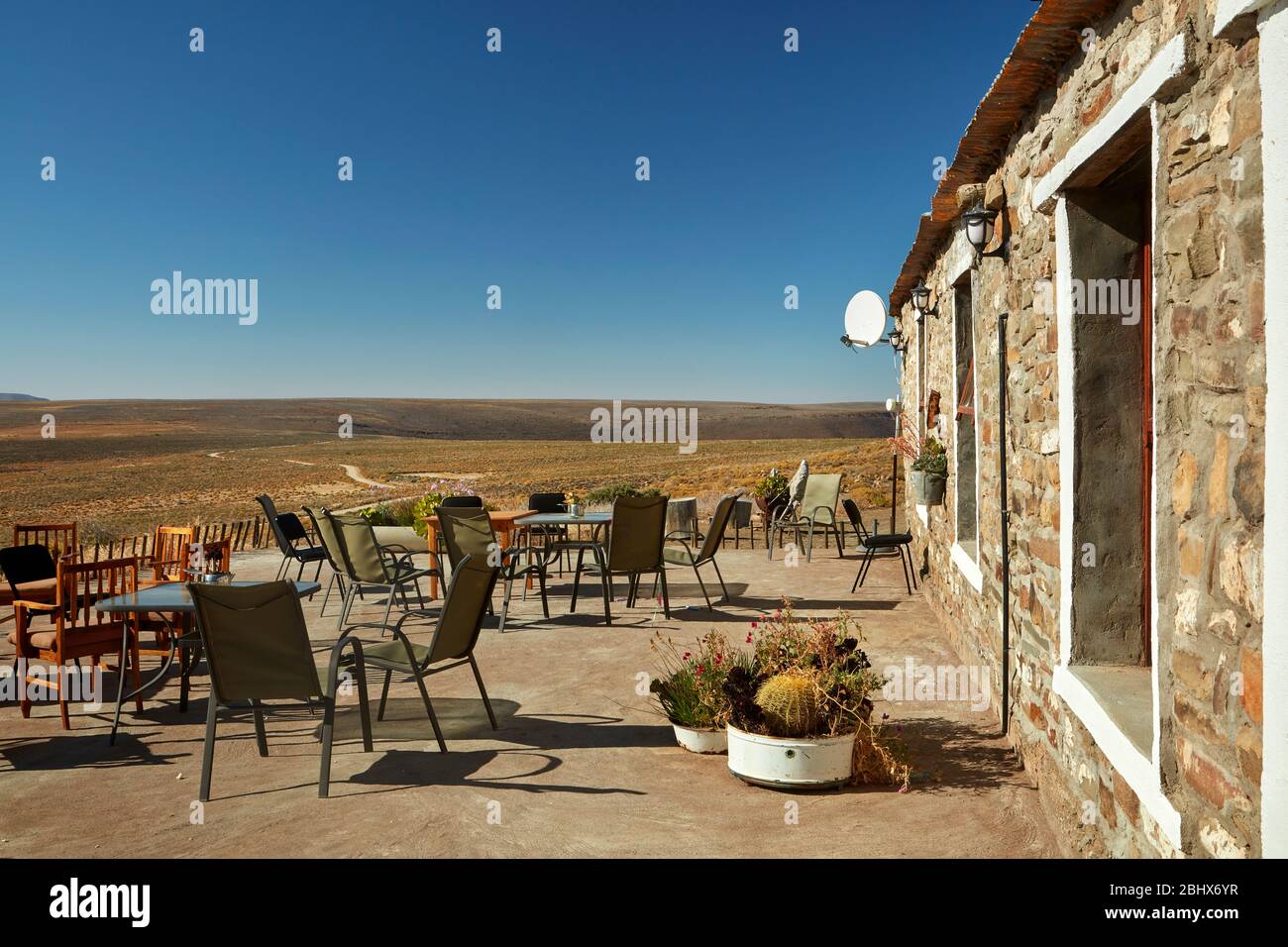 Gannaga Lodge, Passo di Gannaga, Parco Nazionale Tankwa Karoo, Sudafrica Foto Stock