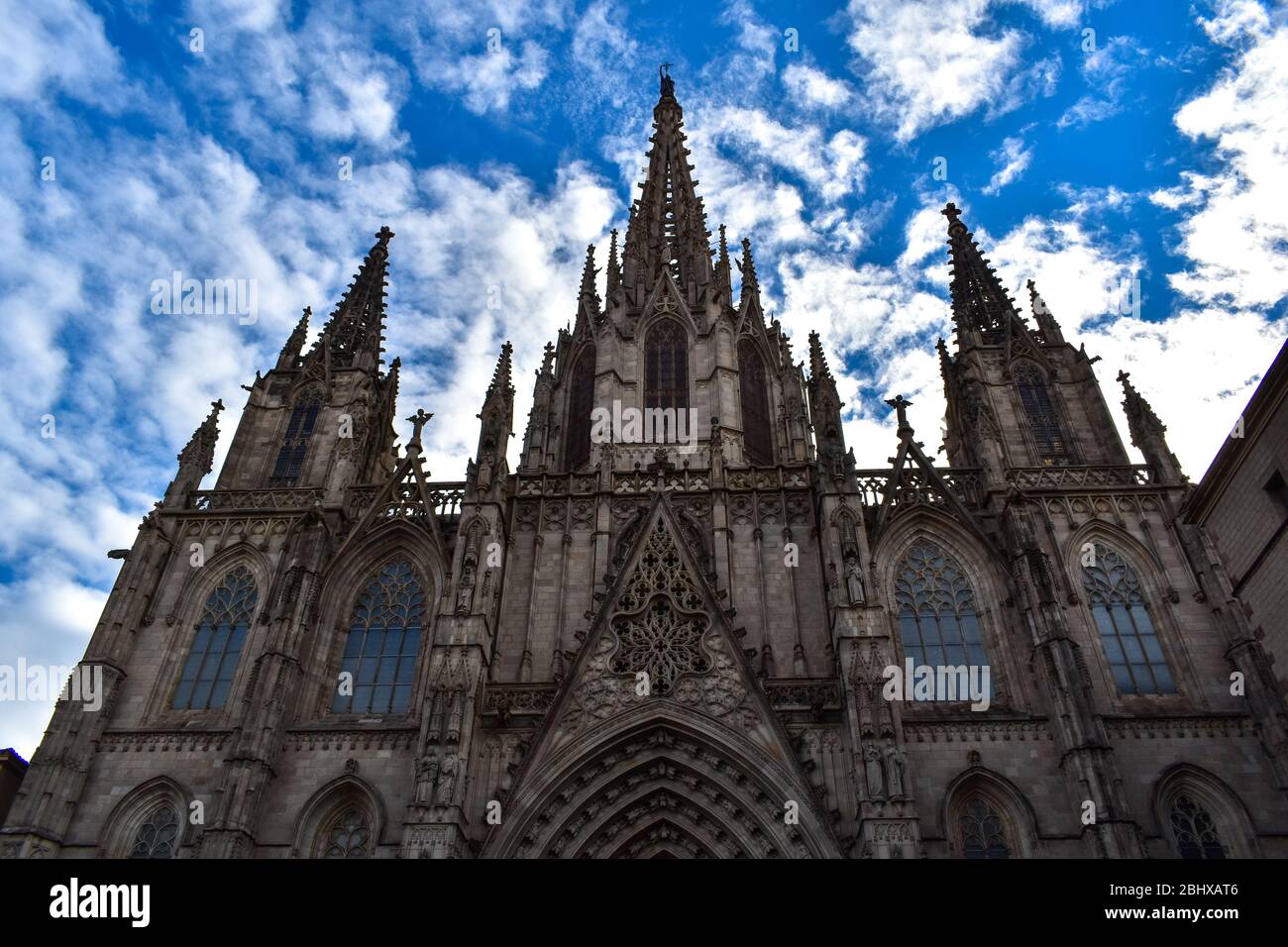 La cattedrale di Barcellona Foto Stock