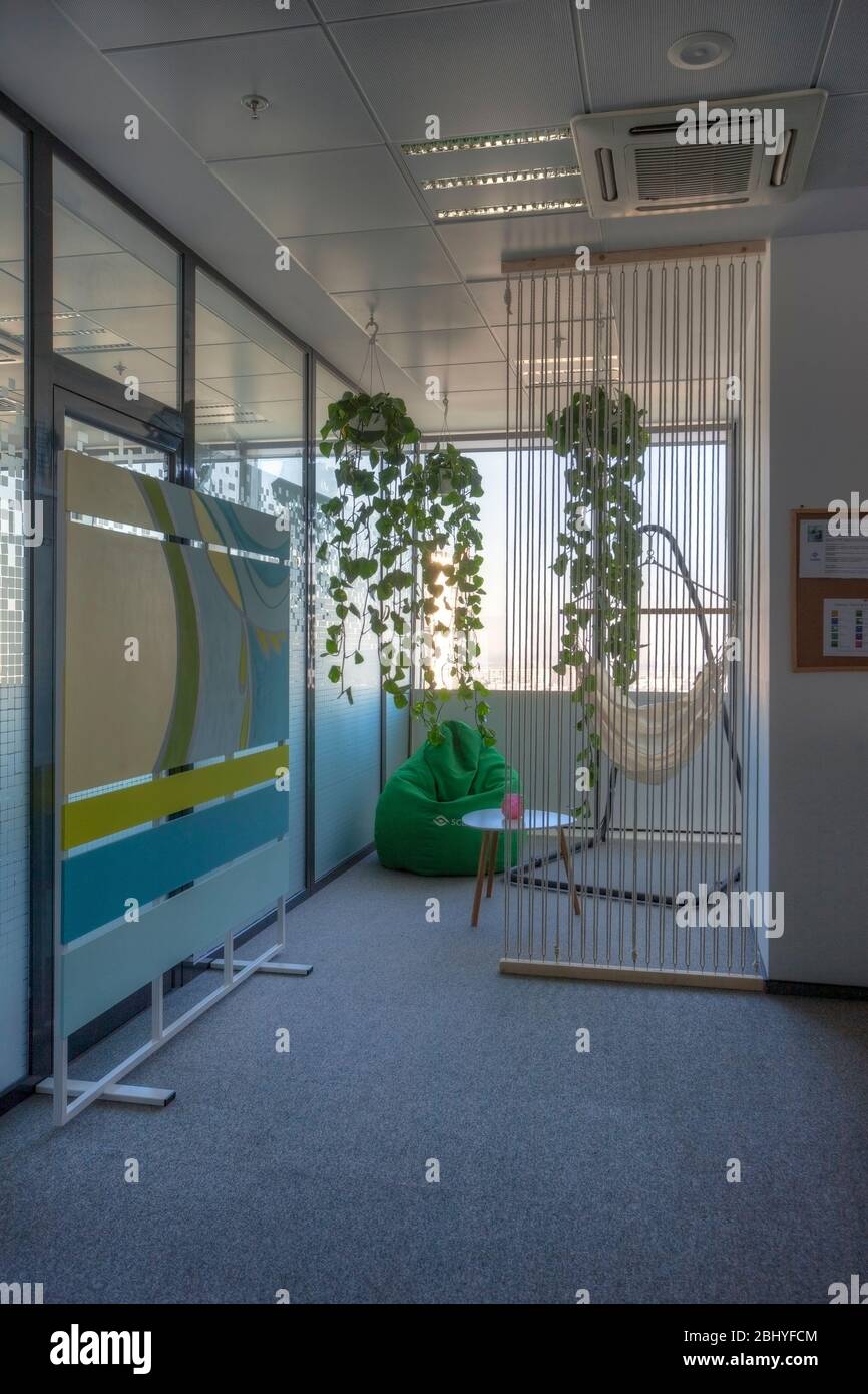 Interni, arredamento per ufficio, ufficio moderno Foto Stock