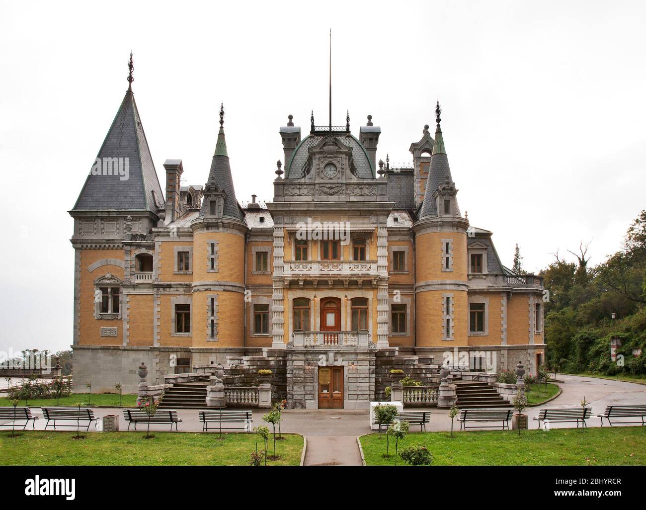 Palazzo dell'imperatore Alessandro III a Massandra. Crimea. Ucraina Foto Stock