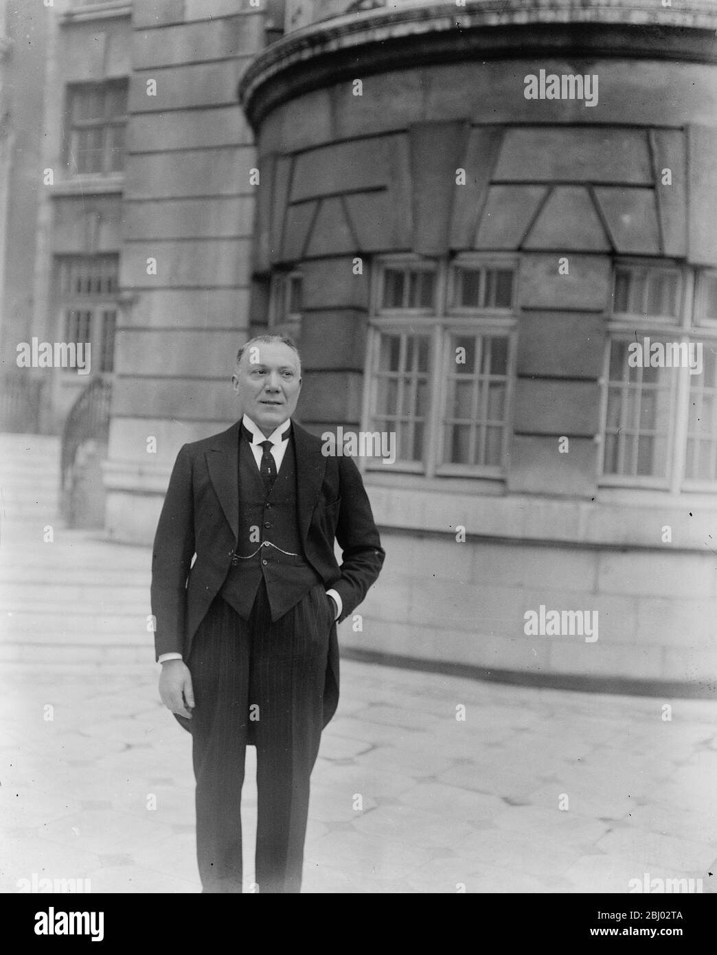 Benini, capo del ristorante Piccadilly - 26 giugno 1923 Foto Stock