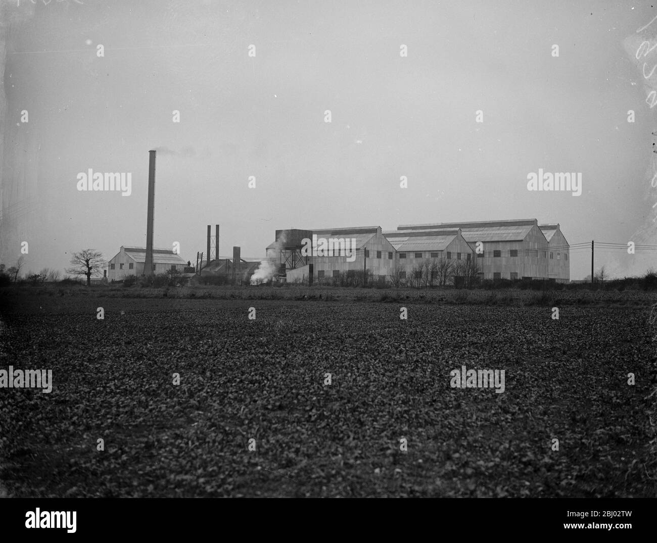 La fabbrica di rifiuti alimentari di Stanwell . - 18 febbraio 1929 Foto Stock