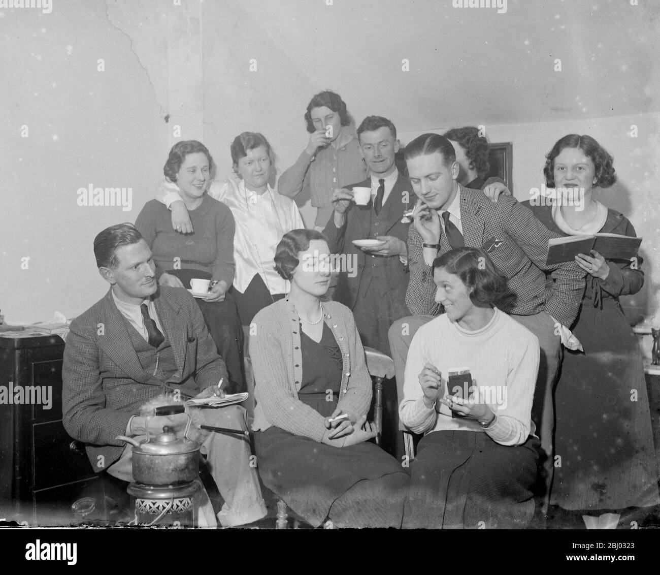 Il gruppo di attori di Attic drammatico. - 1936 Foto Stock