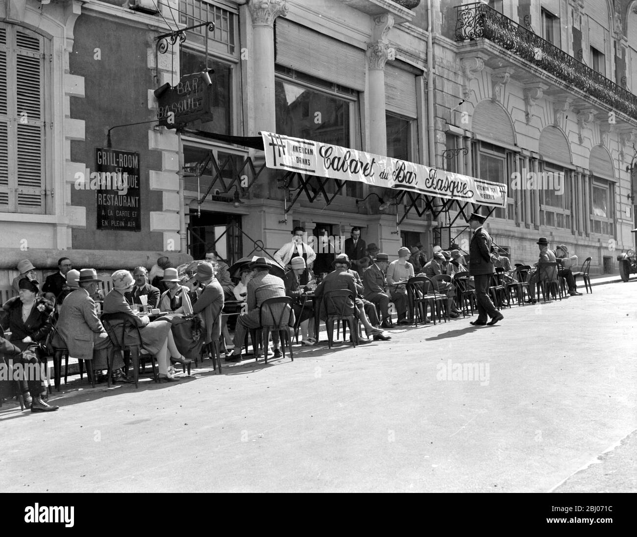 Cocktail al Bar Basque di Biarritz, Francia, il 23 marzo 1927 - - - - - - - - - - - - - - - - - - - - - - - - - - - - - - - - - - - - - - - - - - - Foto Stock