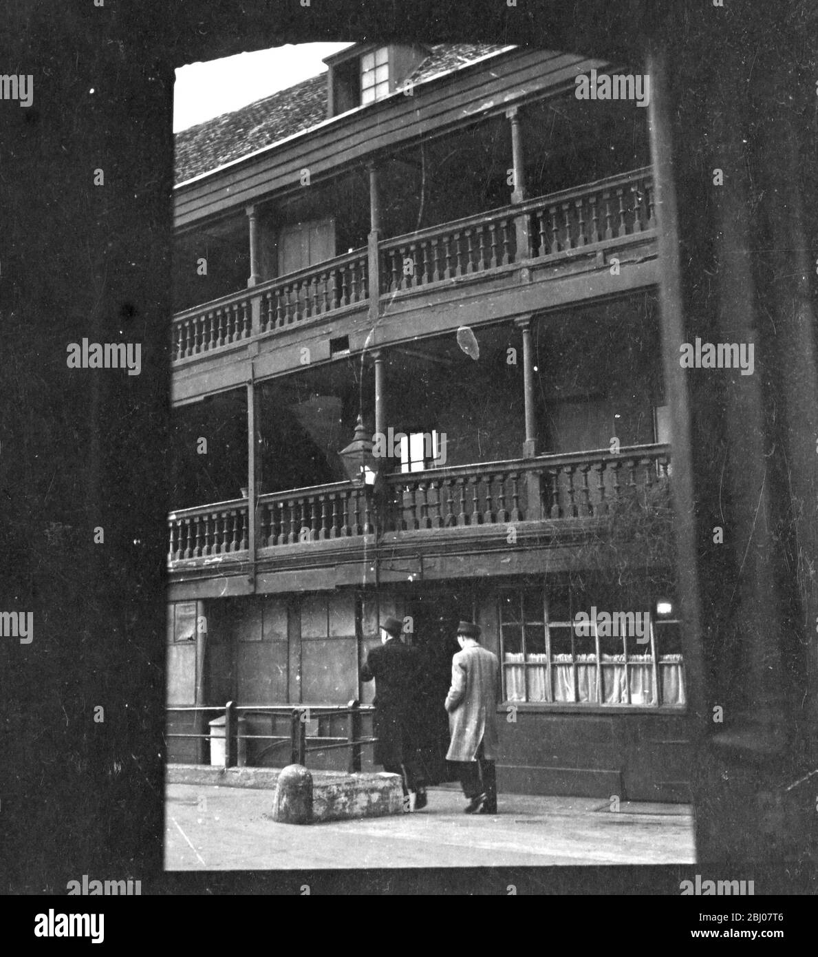 George Inn Yard, Southwark. Foto Stock