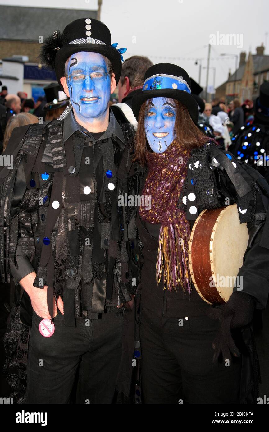 The Boggarts Breakfast Morris ballerini, Whittlesey Straw Bear Festival, Whittlesey Town, Cambridgeshire; Inghilterra, Regno Unito Foto Stock