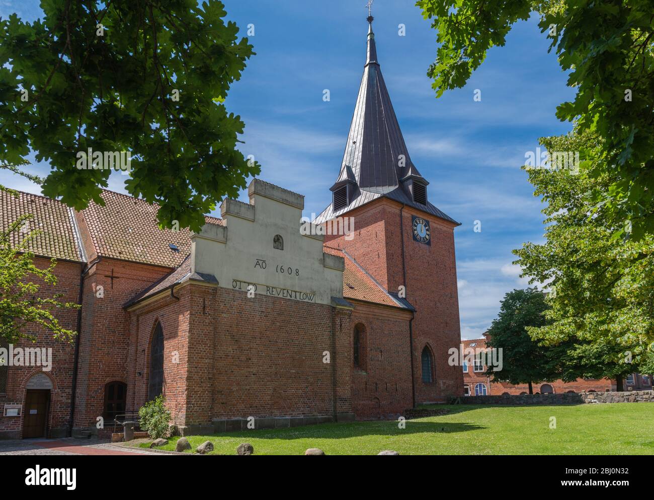 St.- Michaelis-Kirche, piccola città di campagna di Lütjenburg, Kreis Plön, Schleswig-Holstein, Germania del Nord, Europa centrale Foto Stock