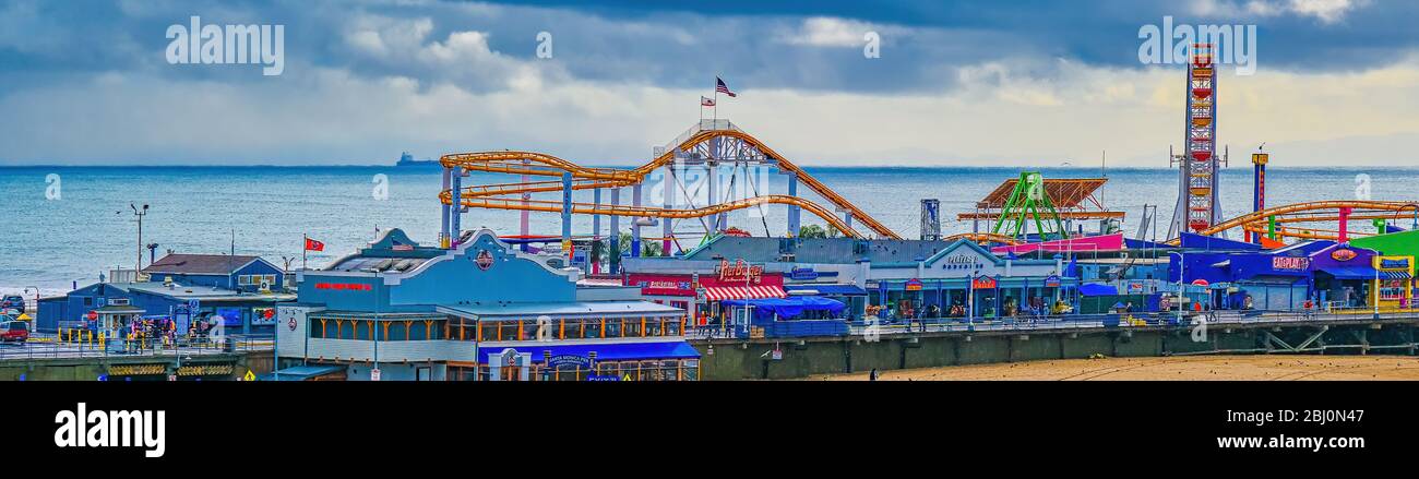 Santa Monica Pier Foto Stock