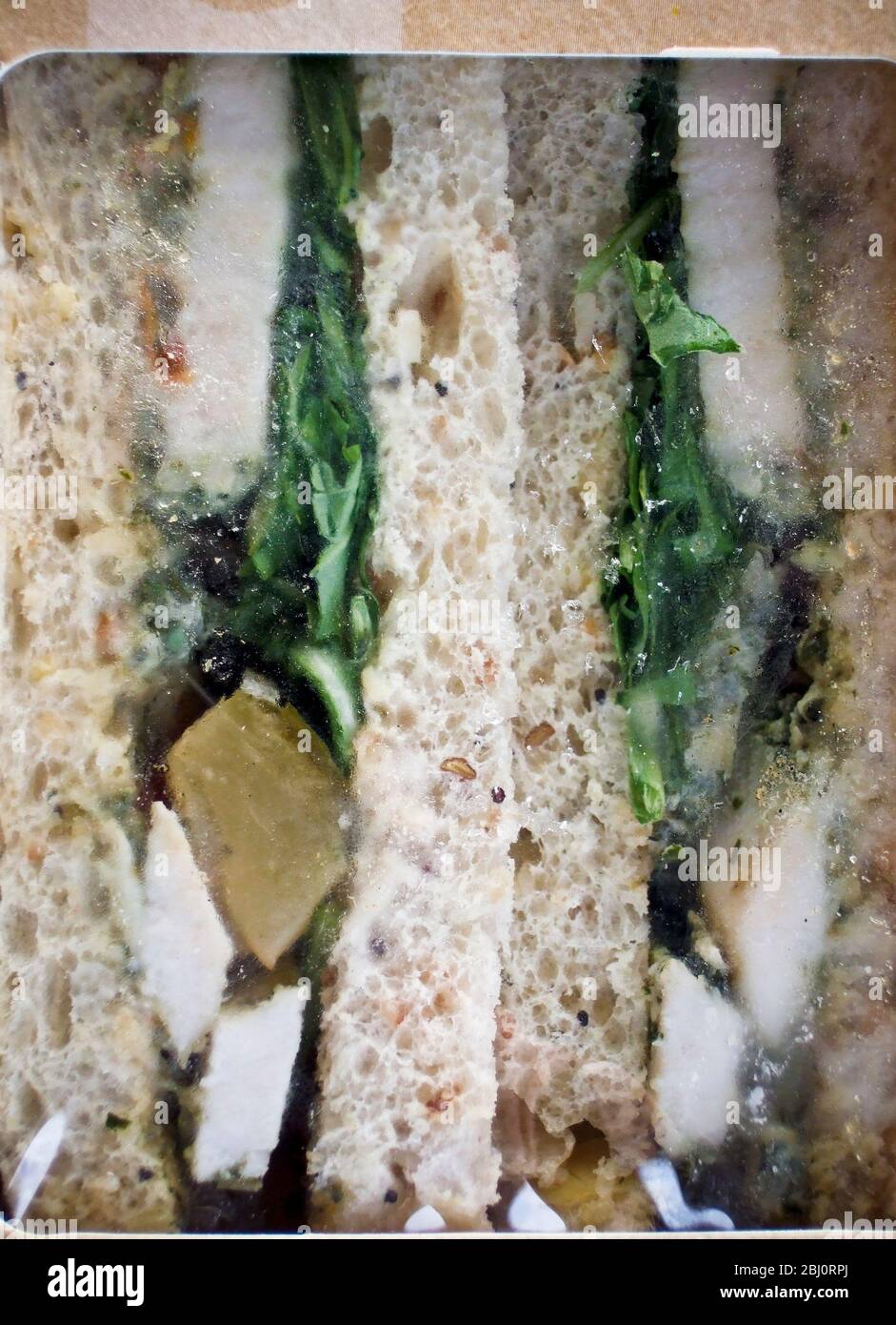 Supermercato, ha acquistato sandwich nella sua scatola - Foto Stock