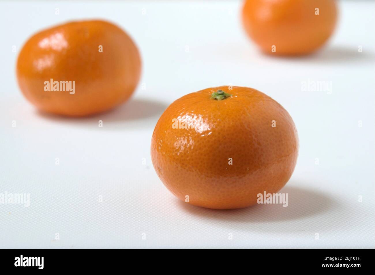 Satsuma su sfondo bianco - Foto Stock