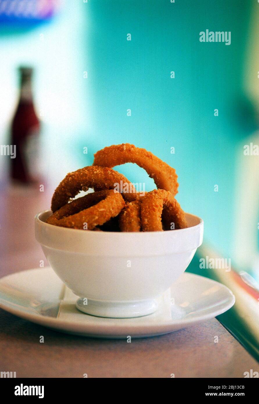 Anelli di cipolla - Foto Stock