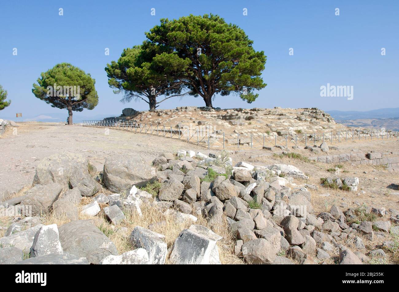 Ursprünglicher Standort von Pergamon-altare, Ruine von Pergamonaltare, Türkei, Asien Foto Stock