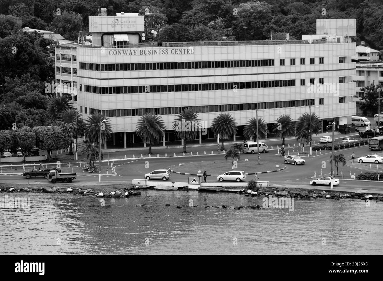 Conway Business Center, Castries, Saint Lucia, verso ovest, Isole Piccole Antille, dei Caraibi Foto Stock