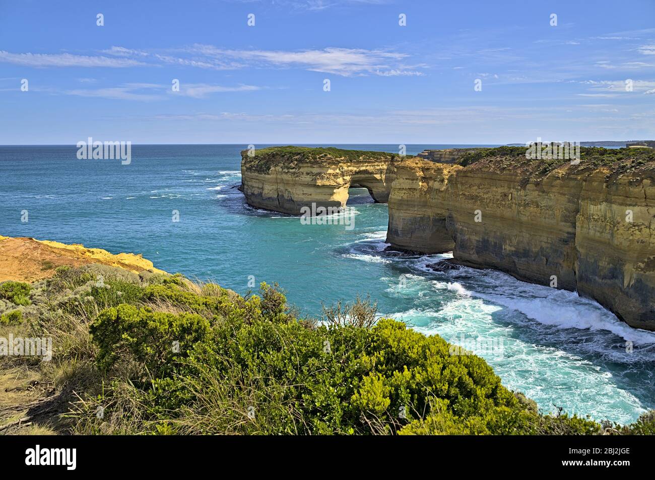 Costa dei naufragi lungo la Great Ocean Road Foto Stock