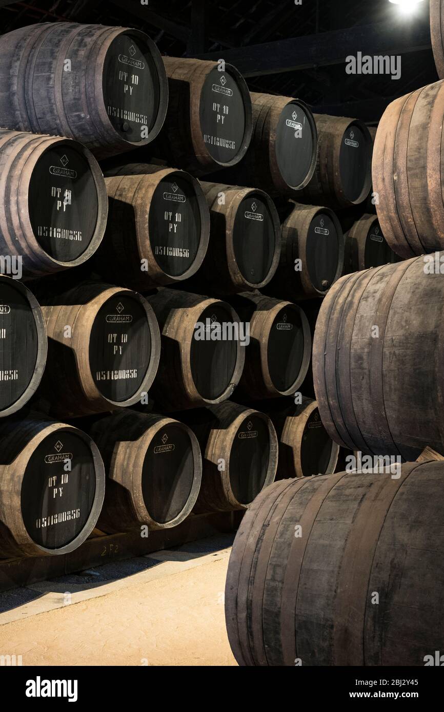 Baccalà nelle cantine del porto di Graham's Port Lodge a V|la Nova de Gaia a Porto, Portogallo Foto Stock