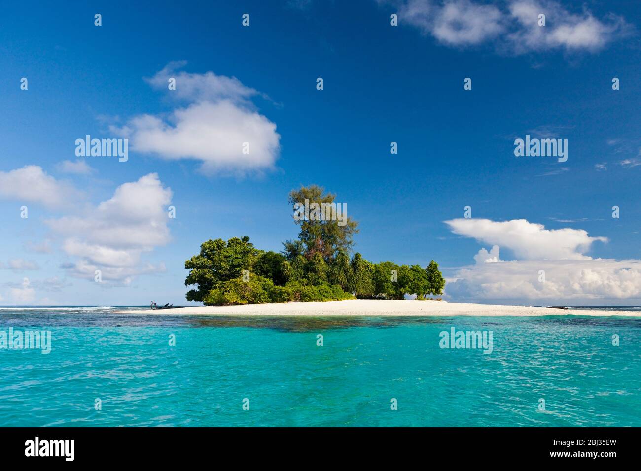 Veduta aerea delle isole di Balgai Bay, Nuova Irlanda, Papua Nuova Guinea Foto Stock