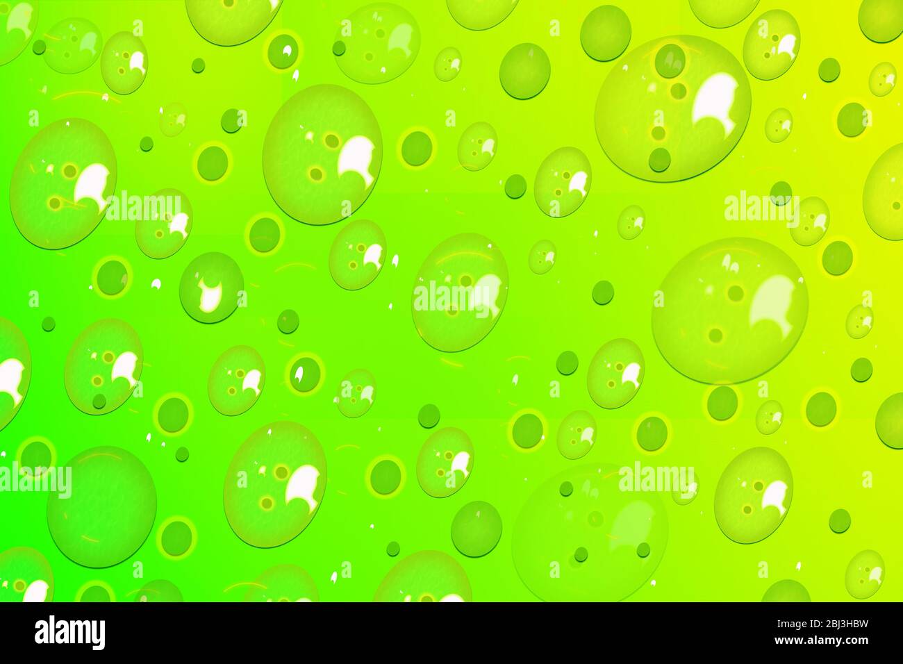 Astratto verde acqua gocce sfondo vettoriale, verde acqua bolle sfondo per uso creativo Foto Stock