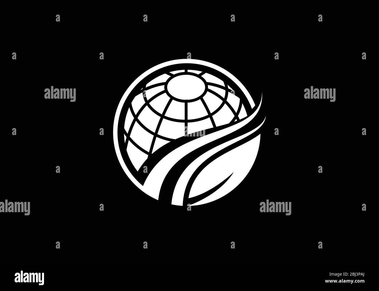 Globo Modello di Logo per una comunicazione Business Design Illustrazione Illustrazione Vettoriale