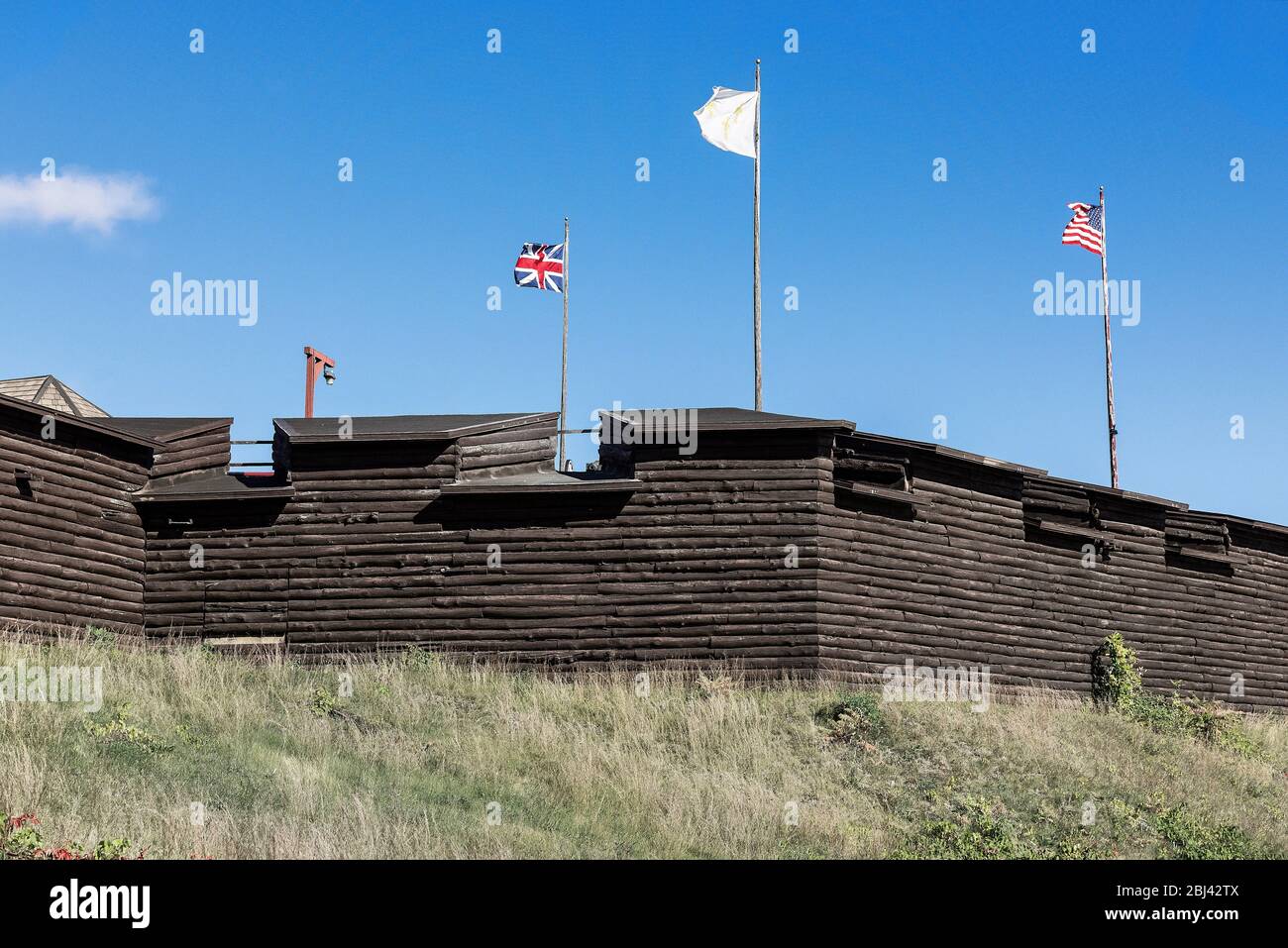 Fort William Henry sul lago George nella parte superiore di New York. Foto Stock
