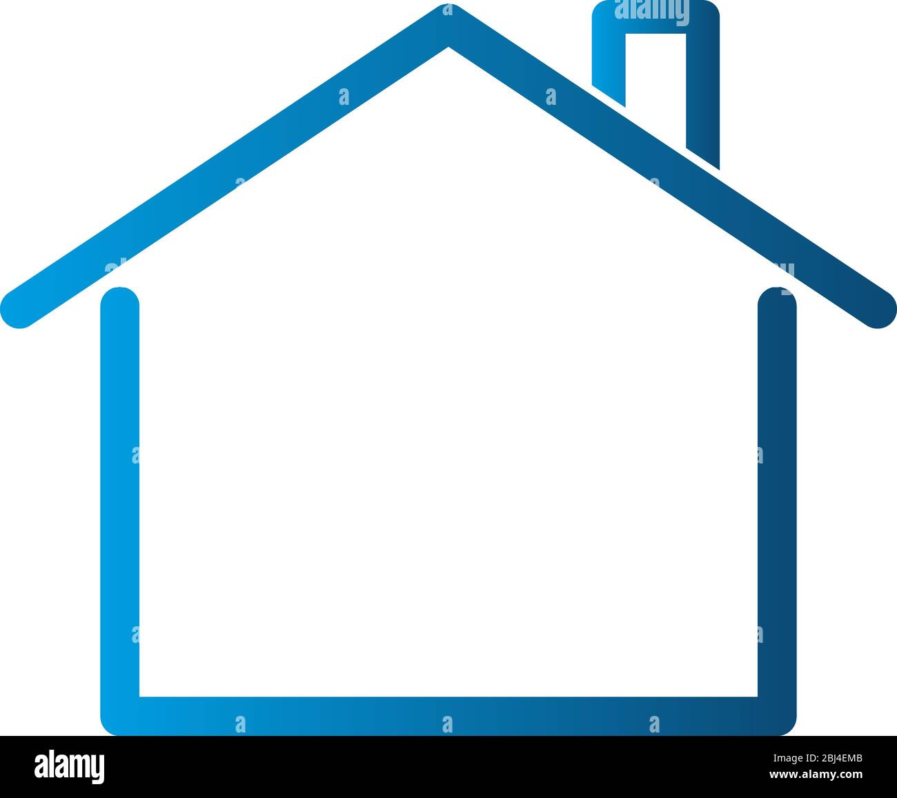 Icona Home blu - Illustrazione vettoriale Illustrazione Vettoriale