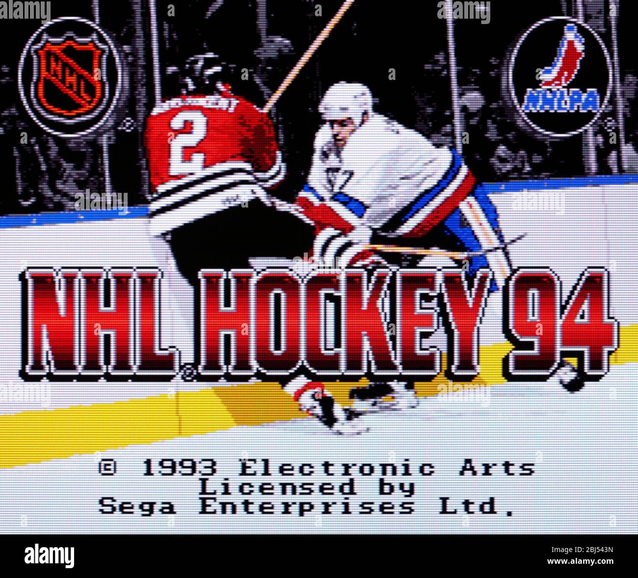 NHL Hockey 94 - sega Genesis Mega Drive - solo per uso editoriale Foto Stock