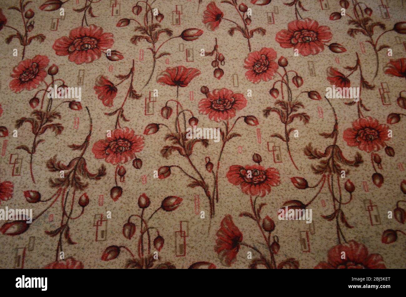 tappeto colorato e a motivi geometrici, sfondo. Foto Stock
