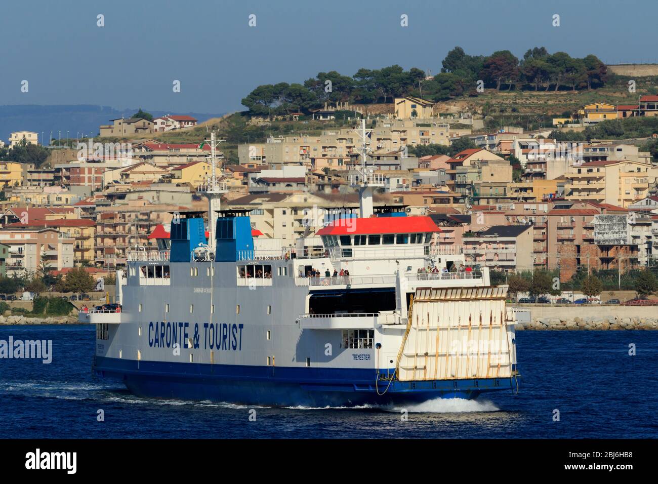 Traghetto, Villa San Giovanni Calabria, Italia, Europa Foto Stock