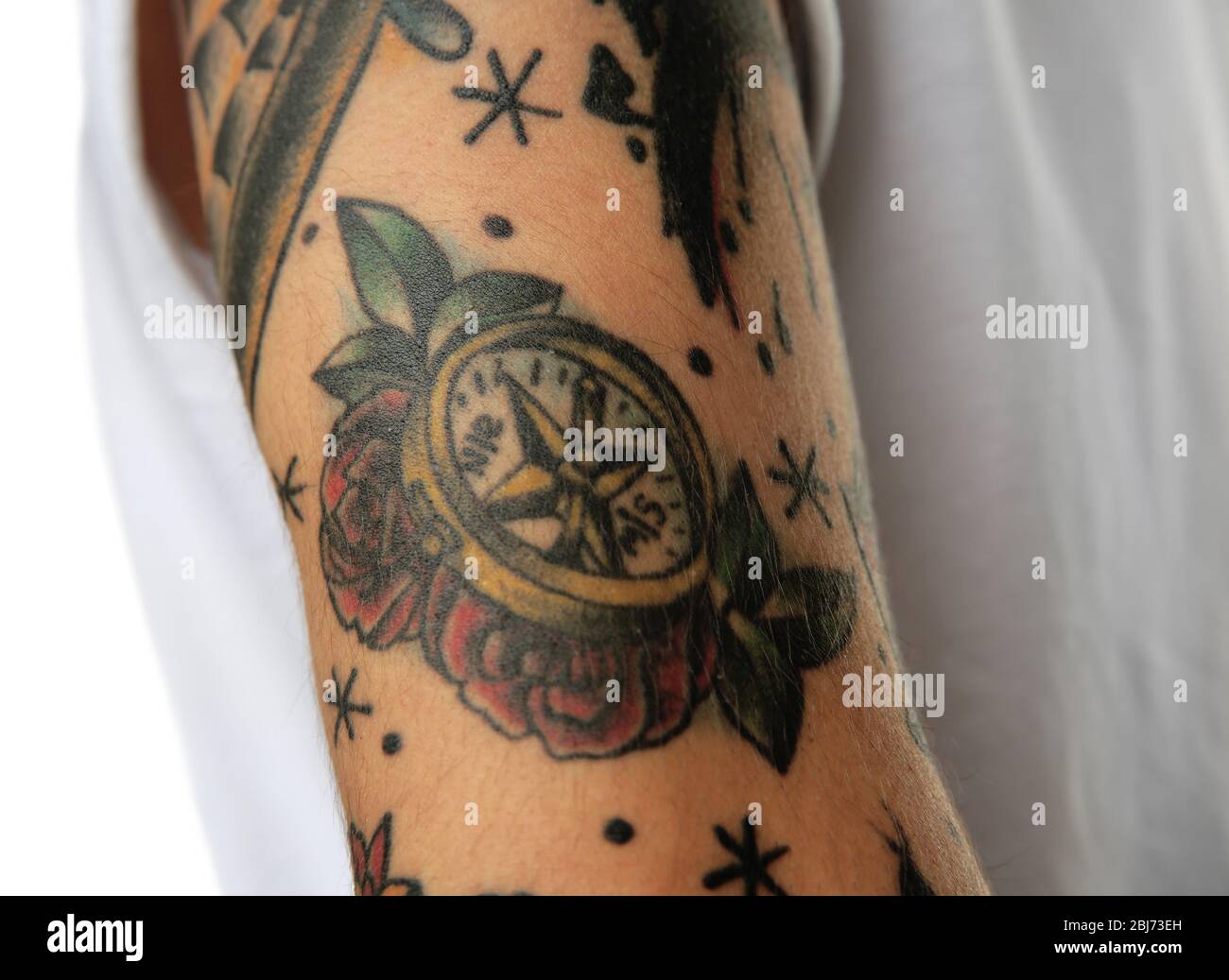 Compass Tattoo Immagini e Fotos Stock - Alamy