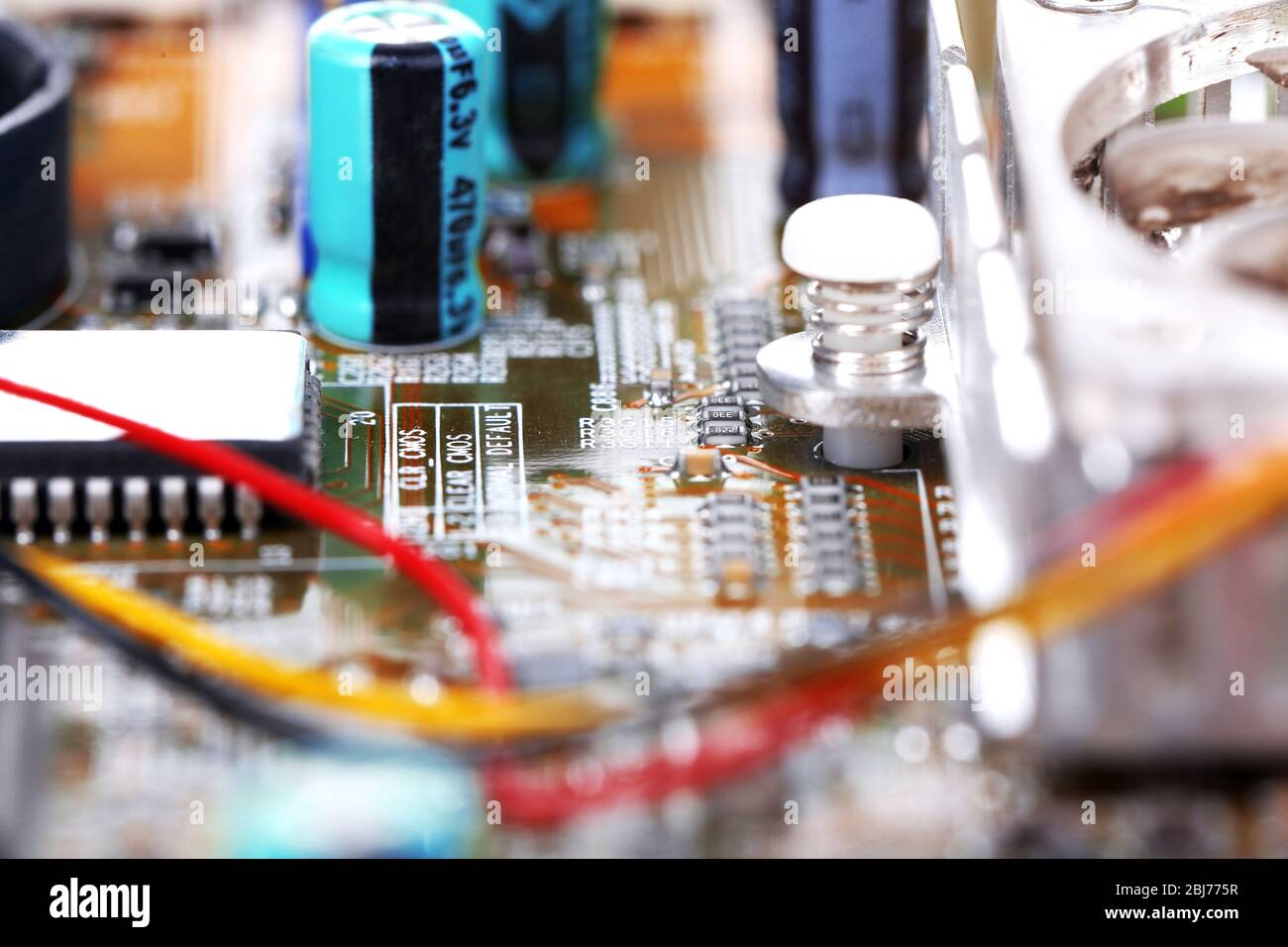 Scheda a circuito elettronico close up Foto Stock