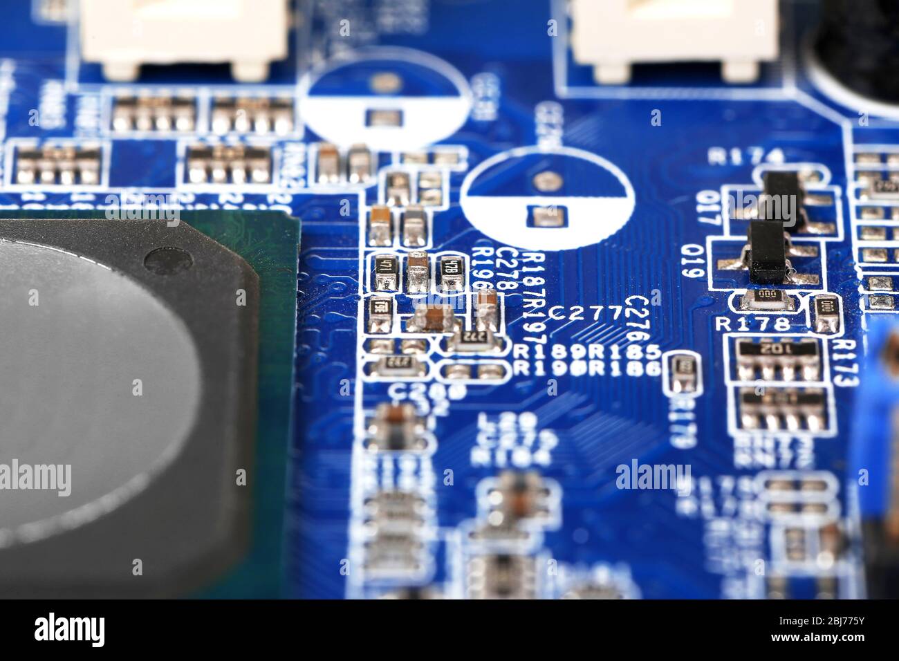 Scheda a circuito elettronico close up Foto Stock