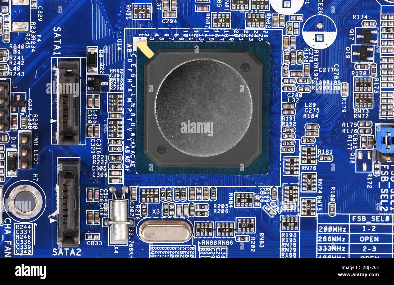 Scheda a circuito elettronico close up Foto Stock