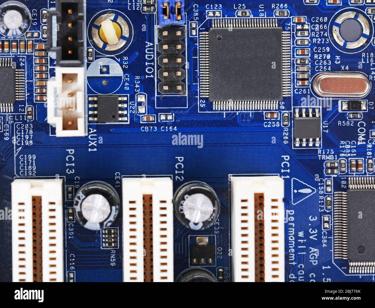 Scheda a circuito elettronico close up Foto Stock