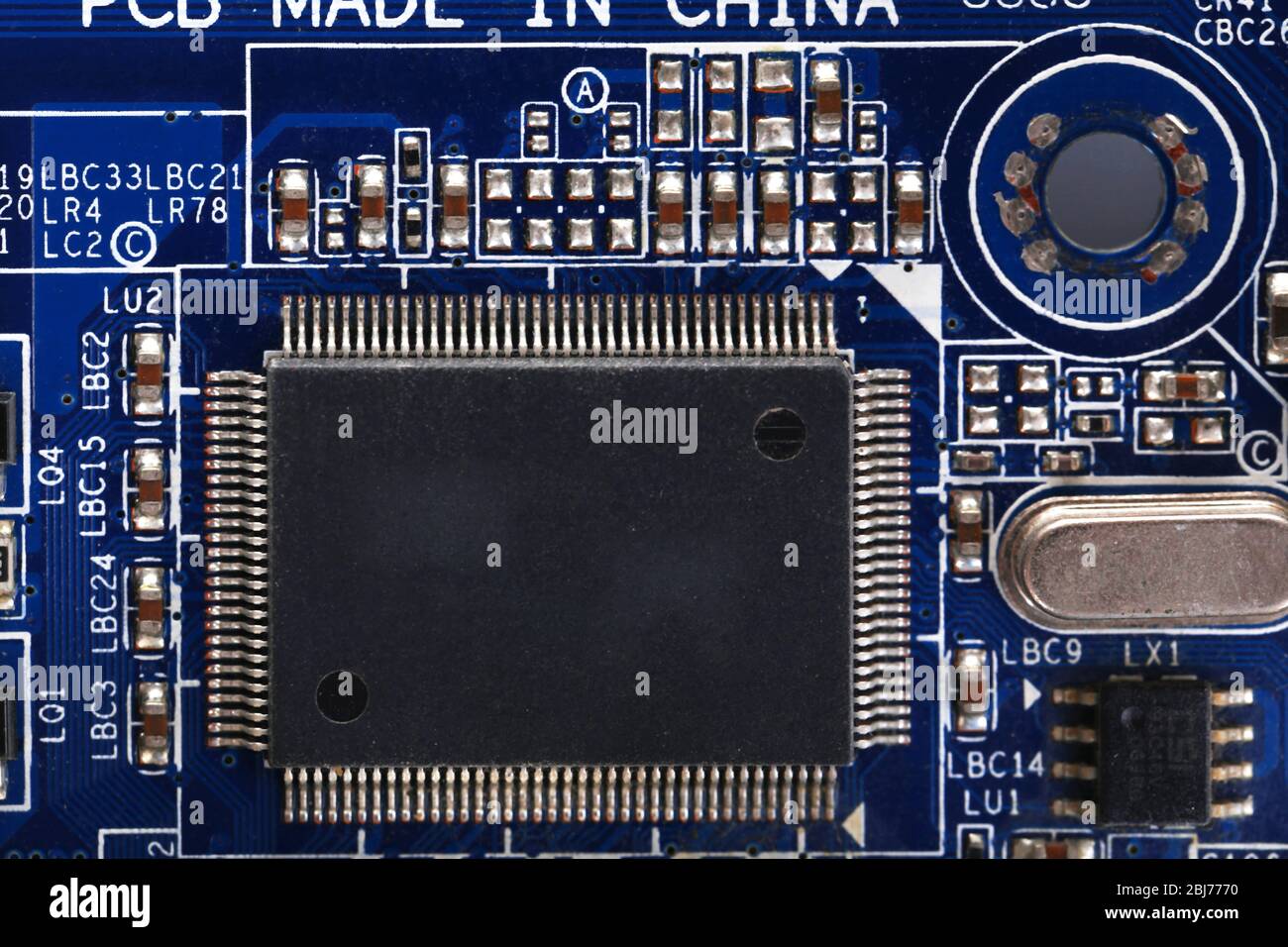 Scheda a circuito elettronico close up Foto Stock