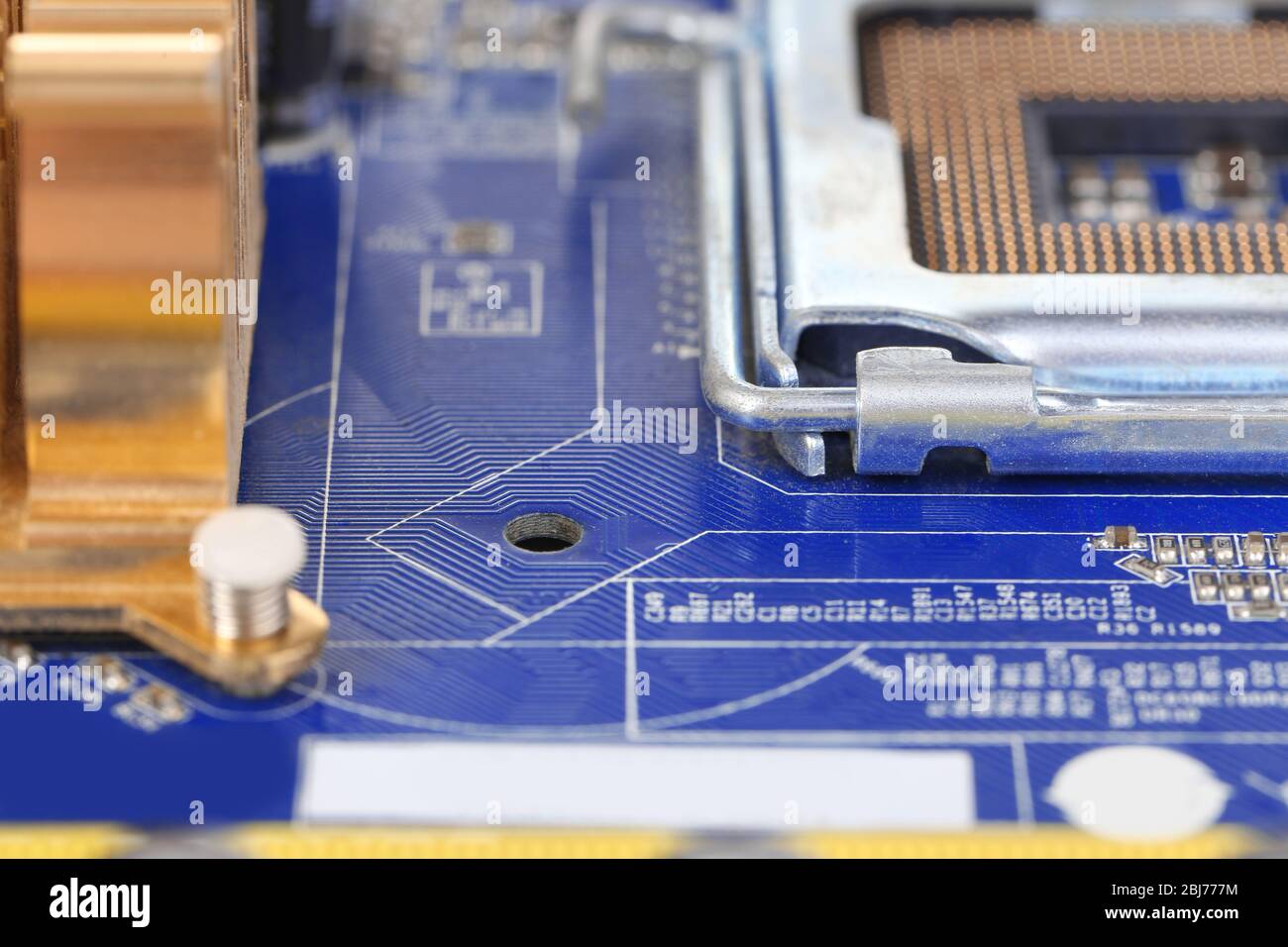 Scheda a circuito elettronico close up Foto Stock