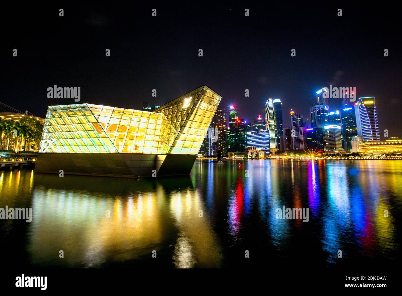 singapore, singapore National Day, Marina Bay Sands, Gardens by the Bay, attrazioni turistiche a Singapore, Foto Stock