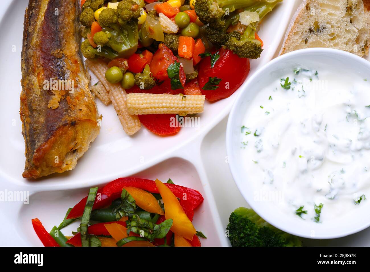 Pranzo tradizionale coreano, primo piano Foto Stock