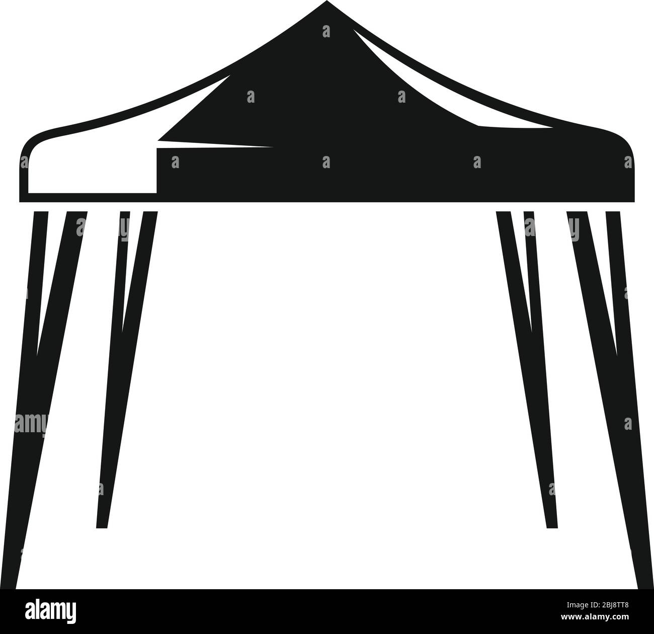 Evento icona tenda. Semplice illustrazione del caso tenda icona vettoriali per il web design isolato su sfondo bianco Illustrazione Vettoriale