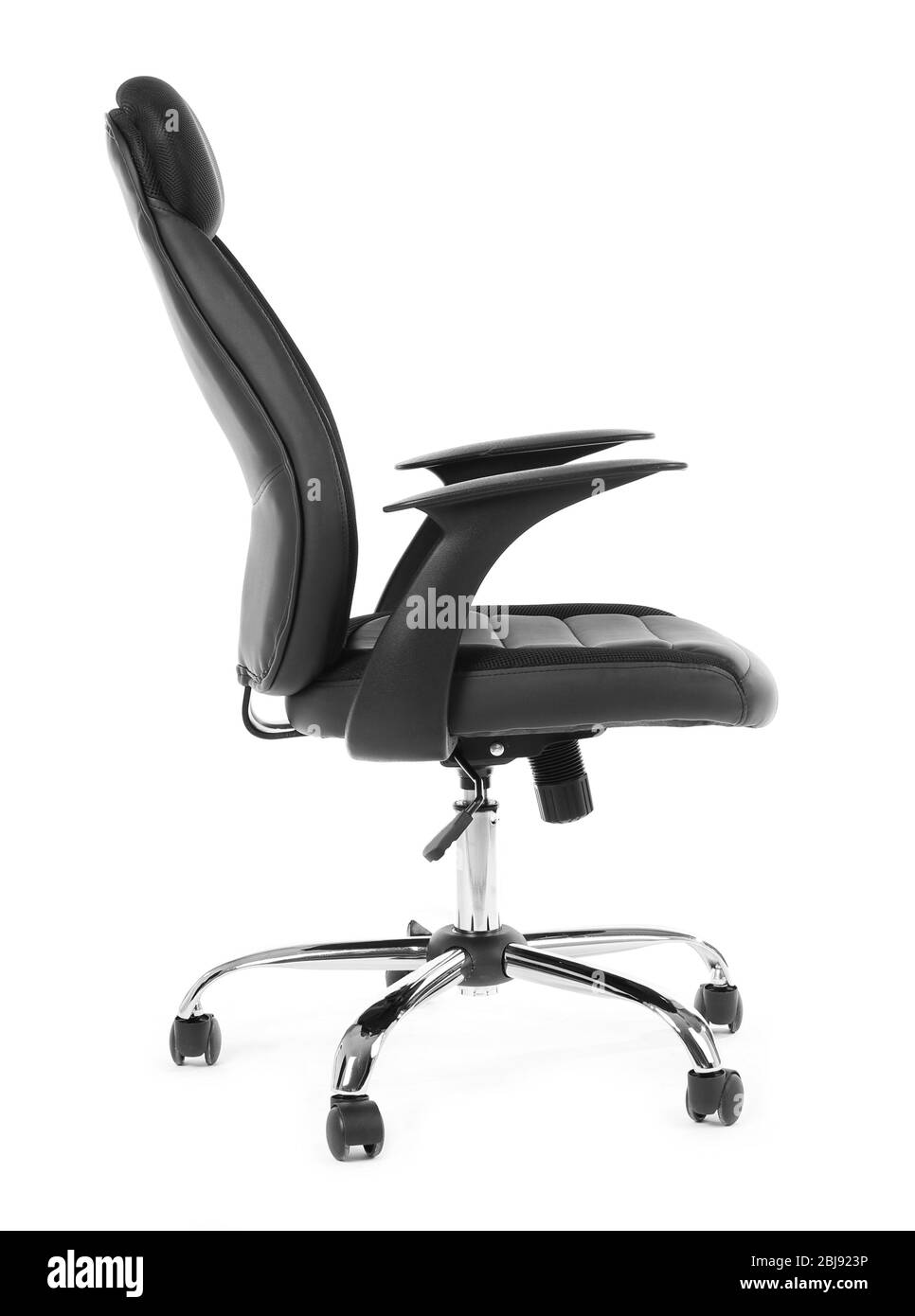 Sedia da ufficio isolato su bianco Foto Stock