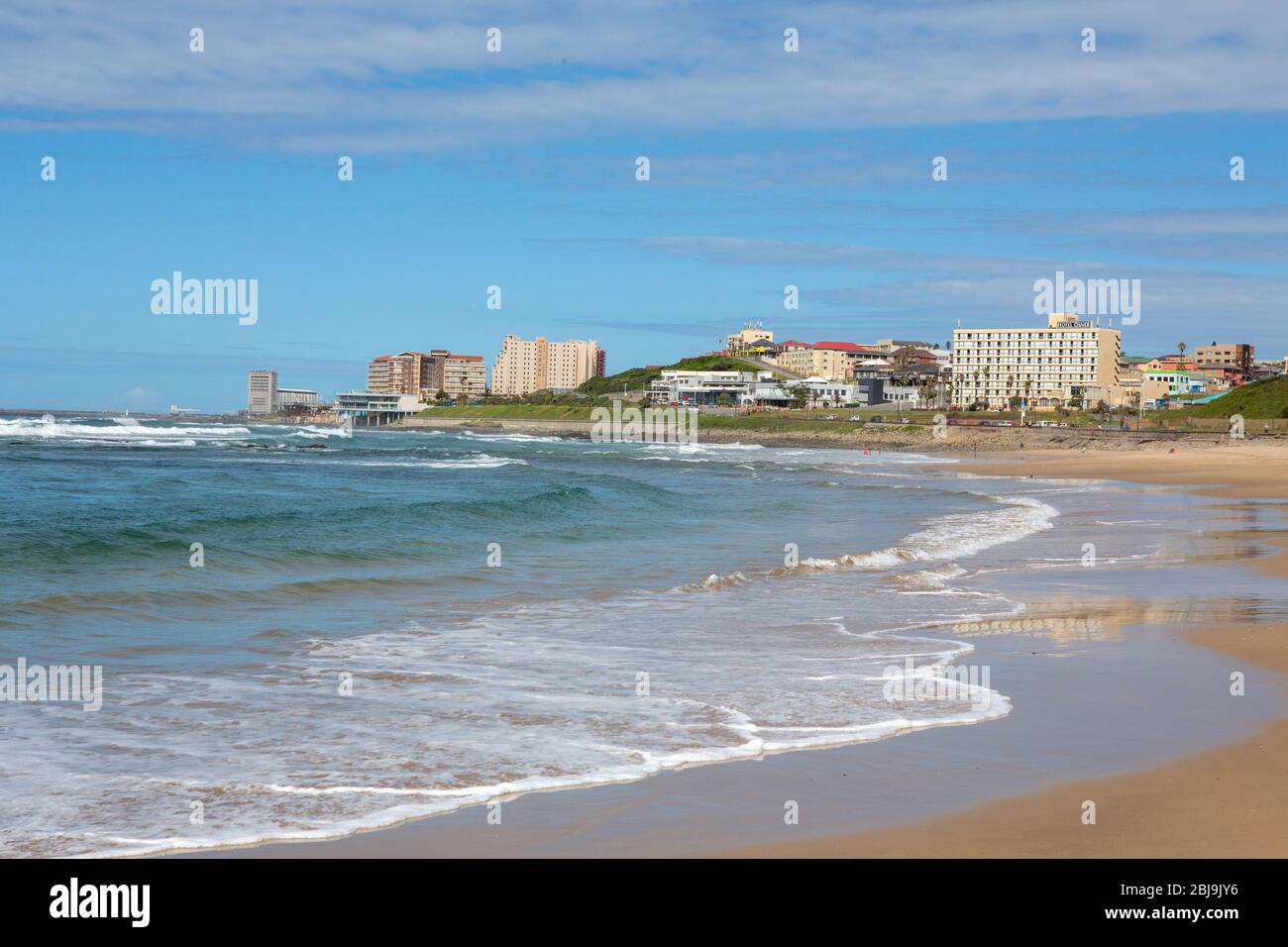 East London, South Africa fronte oceano Foto Stock