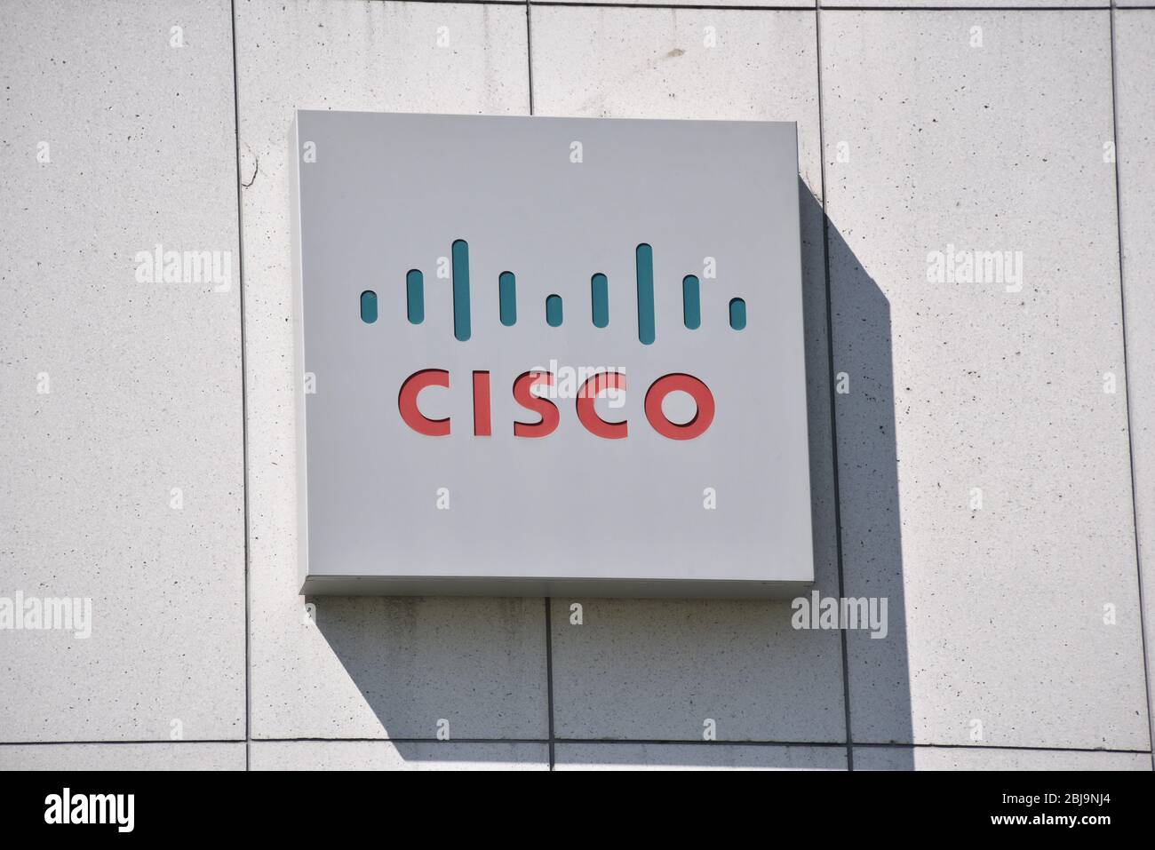 Bonn, Germania. 26 aprile 2020. Logo, lettere della società americana nel settore delle telecomunicazioni CISCO Credit: Horst Galuschka/dpa/Alamy Live News Foto Stock