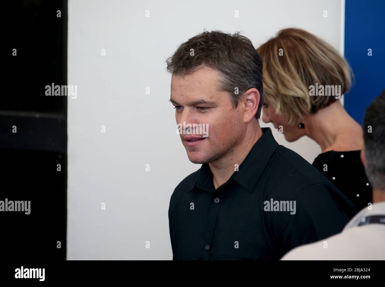 Venezia, Italia. 30 agosto 2017. Matt Damon partecipa alla fotocellula "Downsizing" durante il 71° Festival del Cinema di Venezia Foto Stock